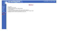 Desktop Screenshot of pension-unie.cz